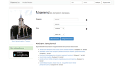 Desktop Screenshot of miserend.hu